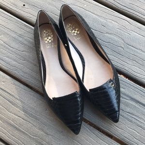 Vince Camuto black flats